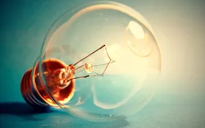 Transparent Light Bulb Wallpaper