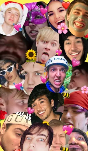 Trap House Heads Circle Wallpaper