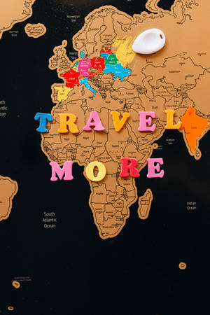 Travel More Countries Map Wallpaper