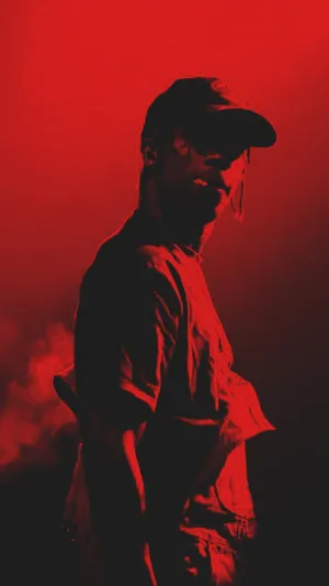 Travis Scott Rocking His New Custom-made, Limited-edition Iphone. Wallpaper