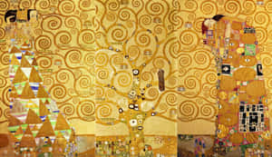 Tree Of Life Klimt Painting Wallpaper