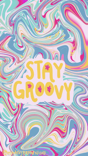 Trendy Aesthetic Stay Groovy Wallpaper