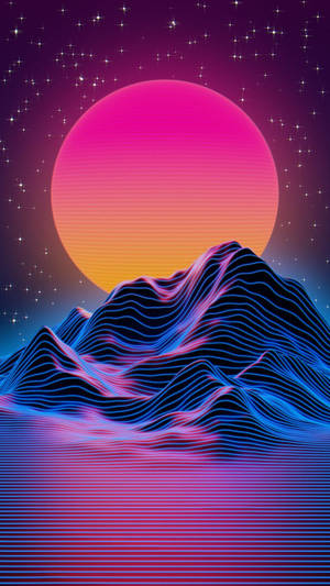 Trendy Aesthetic Trippy Sun Wallpaper