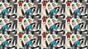 Trendy Fashion Pattern Wallpaper