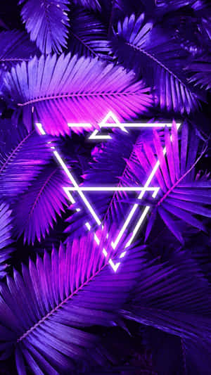 Trendy Neon Jungle Leaves Iphone Wallpaper