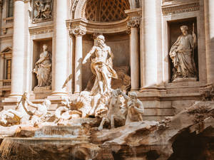 Trevi Fountain Sculpture Art