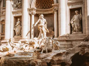 Trevi Fountain Sculpture Art Wallpaper