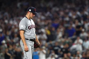 Trevor Bauer Looking Down During Game Wallpaper