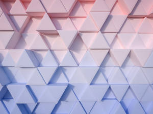 Triangle Pattern Pastels Aesthetic Computer Wallpaper