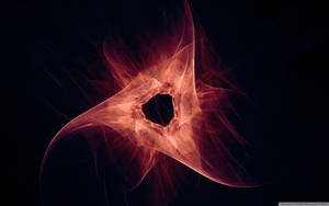 Triangular Red Black Hole Wallpaper