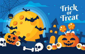 Trick Or Treat Halloween Computer Vector Wallpaper