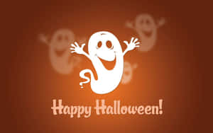 Trick Or Treat? Halloween Demon Against A Full Moon Night Sky. Wallpaper