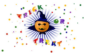 Trick Or Treat White Background Wallpaper