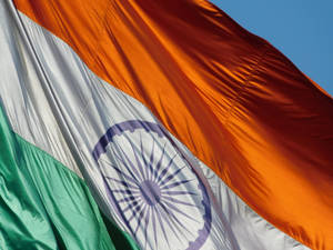 Tricolor Silk Texture Indian Flag In 4k Resolution Wallpaper