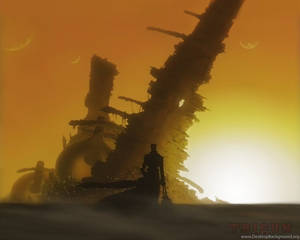 Trigun Desert Sunset Wallpaper