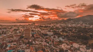 Trinidad And Tobago Sunset Skyline Wallpaper