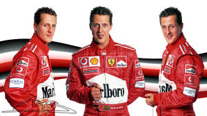 Triple Michael Schumacher Wallpaper