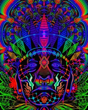 Trippy Colours Of Dimethyltryptamine (dmt) Wallpaper
