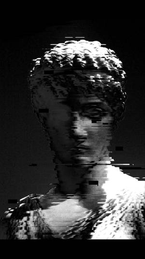 Trippy Dark Aesthetic Greek Statue Wallpaper