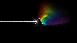 Trippy Dark Prism Rainbow Wallpaper