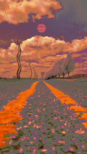 Trippy Dope Cloudy Sky Wallpaper