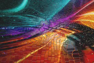 Trippy Gradient Art Wallpaper