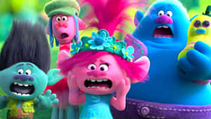 Trolls World Tour Characters Poppy Branch Biggie Prince D Wallpaper