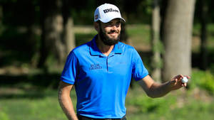 Troy Merritt Smiling Holding Ball Wallpaper