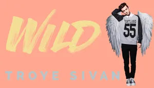 Download free Troye Sivan Wild Lyrics Art Wallpaper 