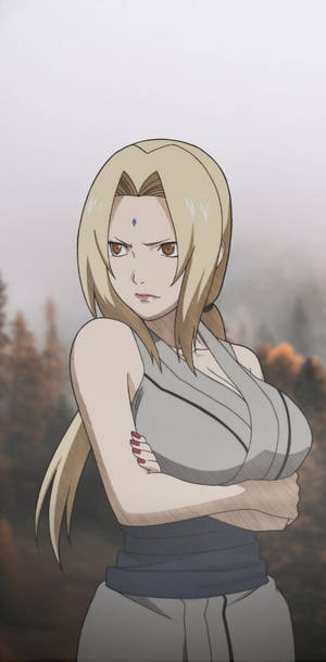 Tsunade Frowning Wallpaper