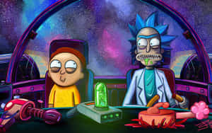 “tune Into Rick And Morty With This Custom Macbook” Wallpaper