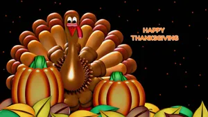 Turkey Anime Thanksgiving Wallpaper