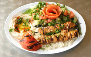 Turkish Kebab Meat Meal Wallpaper