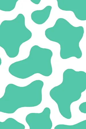 Download free Pastel Green Cow Print Wallpaper 