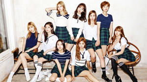 Twice In School Uniforms Outfit For Their Comeback Wallpaper