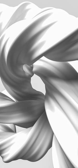 Twisted White Fabric Mobile 3d Wallpaper