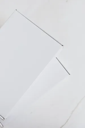 Two All White Boxes Wallpaper