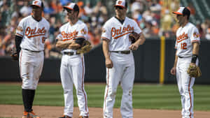 Two Baseball Players Reunited After While Wallpaper
