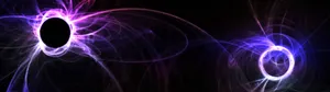 Two Blue And Purple Circles With A Hole In The Middle Wallpaper