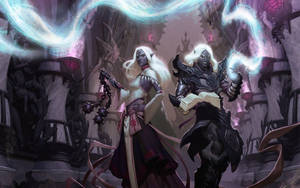 Two Dungeons And Dragons Drow Wallpaper