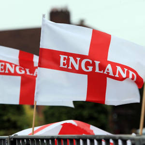 Two England Flags Wallpaper