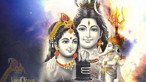 Two Gods With Lord Shiva 8k Wallpaper