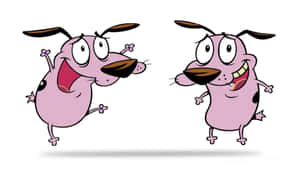 Two Happy Courage The Cowardly Dog Wallpaper