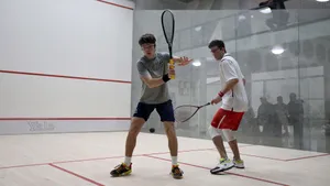 Two Men Playing Squash Wallpaper