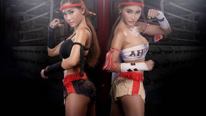 Two Muay Thai Girls Wallpaper