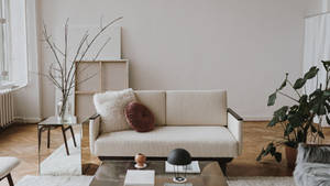 Two-seater Couch Furniture Wallpaper