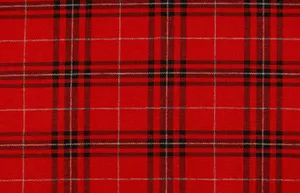 Two-toned Geometric Pattern Of Red And Black Plaid Wallpaper
