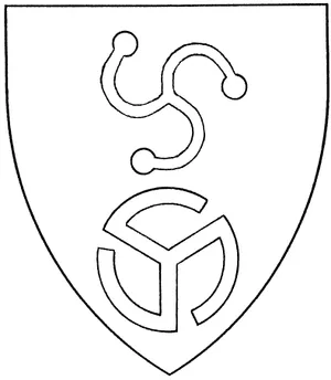 Two Triskelions On Heater Shield Wallpaper