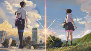 Two Worlds Your Name Anime 2016 Wallpaper