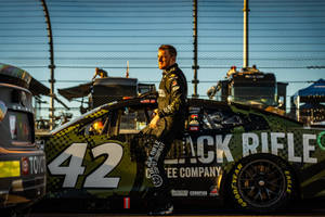 Ty Dillon And Car Wallpaper